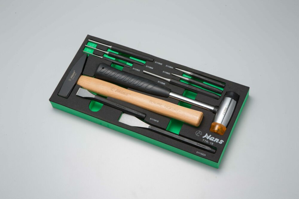 TTR-19 TTR-19/ Punch, Chisel, Hammer Set in 10 PCs (EVA Foam)- Exclusive Edition