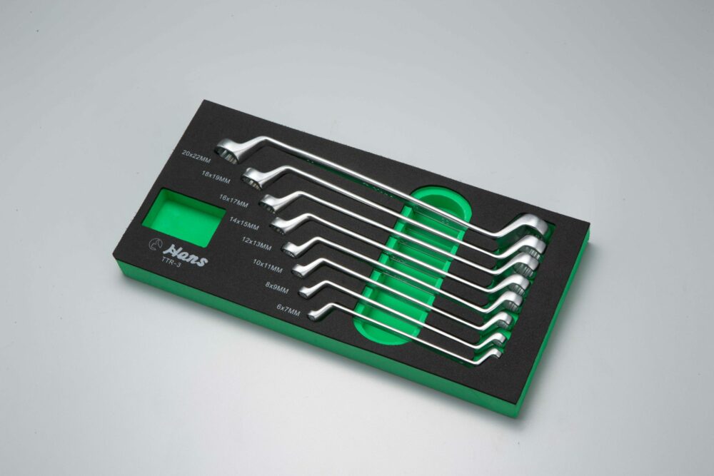 TTR-3 TTR-3/ 75° Double Ring Wrench Set in 8 PCs (EVA Foam) Exclusive Edition