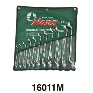16011M 11-Piece Metric Double Ring Wrench Set – Slim Offset Design