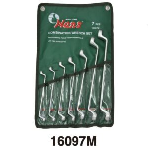 16097M 7-Pc 75° Offset Double Ring Wrench Set | 1103M Series