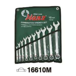16610M Combination Wrench Roll Pouch Bag – 10 Pcs Metric Slim Type Set
