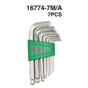 16774- Hex Key Wrench Set (Ball Point) (Standard Length Arm)