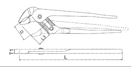 1891- Waterpump Groove Plier (American Style)