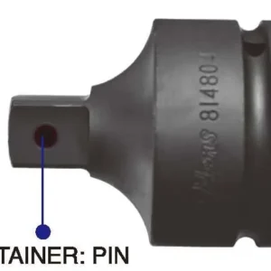 1½" Drive Impact Socket Adaptor with Pin Retainer – Heavy-Duty Industrial Use