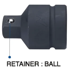 1" Drive Impact Socket Adaptor with Ball Retainer – Ultra Heavy-Duty Industrial Grade