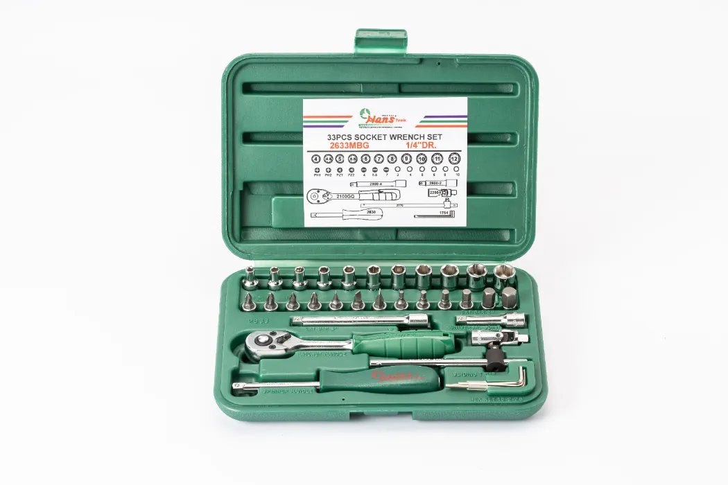 2633-MBG7V6A5804 2633MBG/ABG- Socket Wrench Set- 1/4" Drive- 33PCS