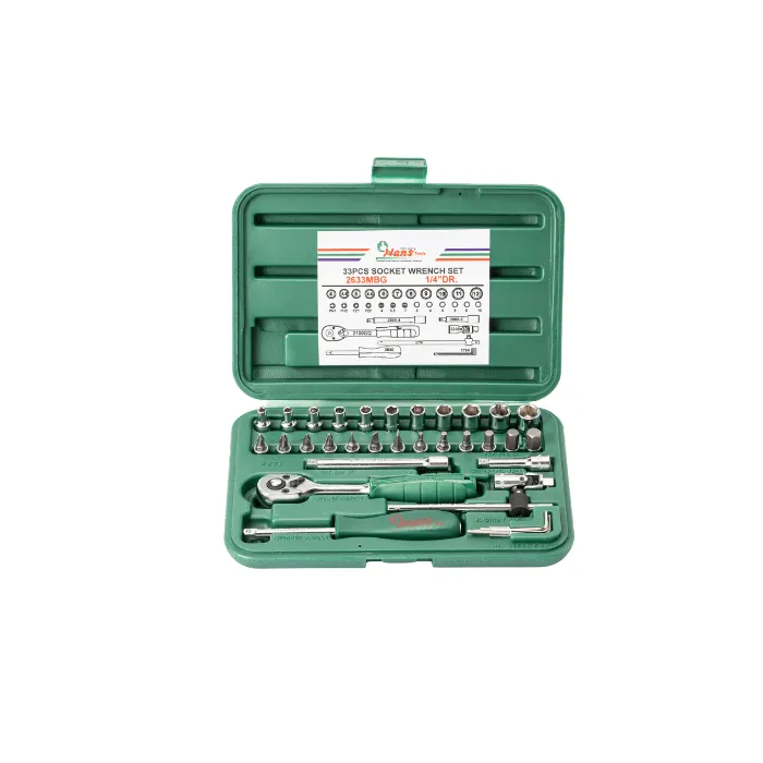 2633MBG-min 2633MBG/ABG- Socket Wrench Set- 1/4" Drive- 33PCS