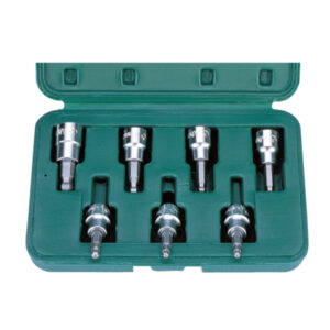 36027-7-Wobble Hex Bit Socket Set- 3/8" Drive- 7 Pcs