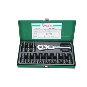 3613F 3/8" Dr. 13-Pc Socket Wrench Set | Flex-Stop Ratchet