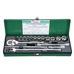 3617MP/MUP- Socket Wrench Set- 3/8" Drive- 17 Pcs