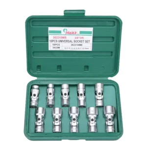 362210MB-Universal Joint Socket Set- 3⁄8" Drive- 10 PCs