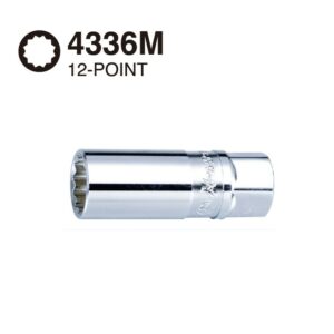 4336M/A-Magnetic Spark Plug Socket (12 Point)-1/2"Drive