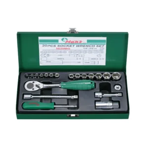 5620MG – 20-Piece Socket Wrench Set, ¼″ & ⅜″ Drive | Metal Case