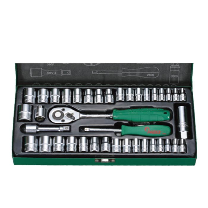 5640MAG – 40‑Piece Socket Wrench Set (¼″ & ⅜″ Drive) in Metal Case