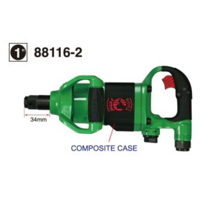 1″ Drive Composite Air Impact Wrench – Short Anvil | High Torque Tool | 88116‑2