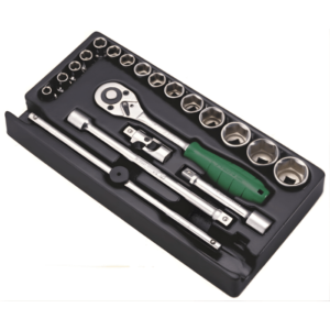 TT-16A Socket Wrench Set – 20 Pieces (SAE)-Plastic Tray
