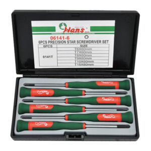 06141-6 Precision Star Screwdriver Set – T6–T15, 6 pcs