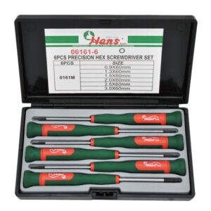 06161-6 Precision Hex Screwdriver Set – 6 pcs, 60mm