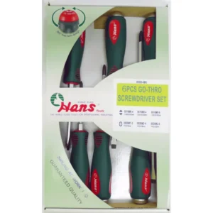 Go‑Thro Screwdriver Set Triangular Handle – Paper Box Packaging