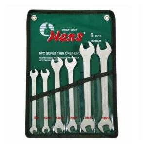 1153M Super Thin Double Open-End Wrench Set – 6-Piece Slim Type | 16306M