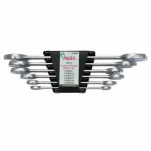 16596MH – 6-Piece Double Open-End Wrench Set in Organizer Rack (1151 Series)