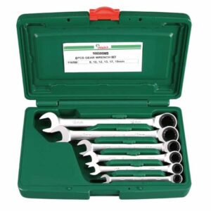 166506MB- 6 Pieces Open-End Gear Ring Wrench Set