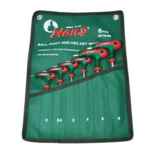 16775-6M/A Stubby Ball Point Hex Key Set | 6-Piece Pouch