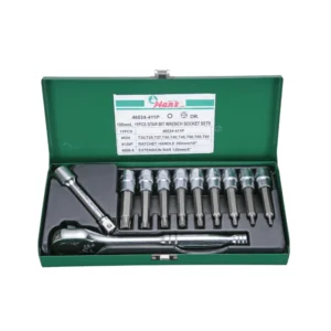 46024-411P- Bit Socket Wrench Set- ½" Drive- 11 PCs