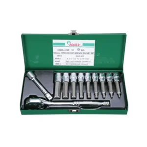 46026-411P- Bit Socket Wrench Set- ½" Drive- 11 PCs