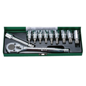 46028-11P- Bit Socket Wrench Set- 1/2" Drive- 11 Pcs