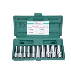 4610-2MB- Deep Socket Set- 1/2" Drive- 10 Pcs