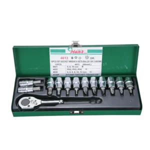 4613-Bit Socket Wrench Set- ½" Drive-13 PCs