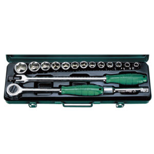 4619M-Socket Wrench Set- 1/2" Drive- 16 Pcs