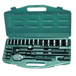 4626MBB/ABB Black Socket Wrench Set ½" Drive 24 PCs | Blow Mold Case