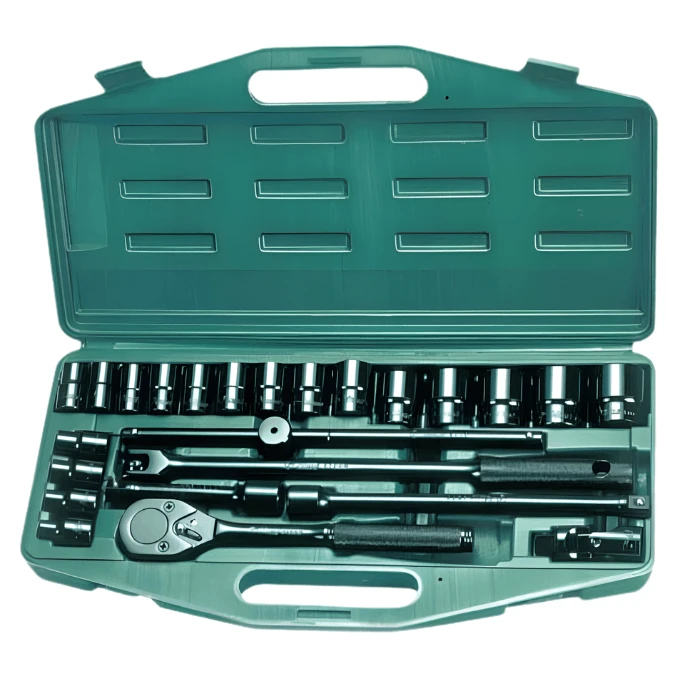 4626MBB/ABB Black Socket Wrench Set ½" Drive 24 PCs | Blow Mold Case