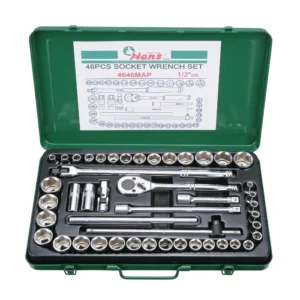 4646MAP Series: ½" Drive 46-Piece Metric & SAE Socket Wrench Set (Polished Handle)