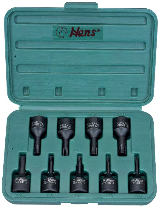 Impact Bit Socket Set – 9 Pcs | ⅜″ Drive | Cr-Mo Steel for Power Tools