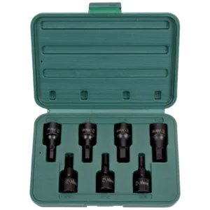 836016-7M/A Impact Bit Socket Set – 7 Pcs (Metric & SAE) | ⅜″ Drive | Cr-Mo Steel