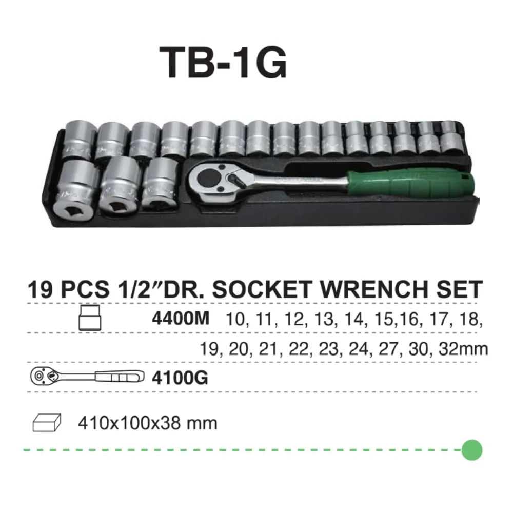 TB-1G Grip HANDLE socket wrench Set
