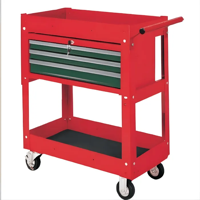 9943-min (1) 9943 Workshop Tool Cart- 3 drawers and Bottom shelf