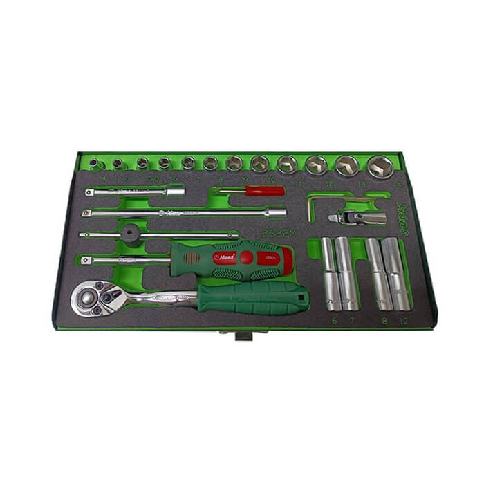 2622M 2622M- 22Pcs Socket Wrench Set- 1/4" Drive