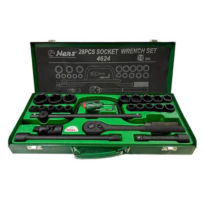 4624 (4408) 4624MTR+ 28 PCs Socket Wrench Set- ½” Drive