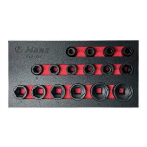 84816M-Low Profile Impact Socket Set-16 PCs- 1/2"Drive