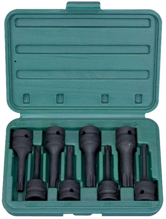 Impact Bit Socket Set – ½″ Drive | 8 Pcs Cr-Mo Steel Bits | 846014-8