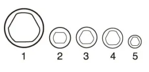 ESOK-5 PCs Diesel Injection Pump Special Socket Set