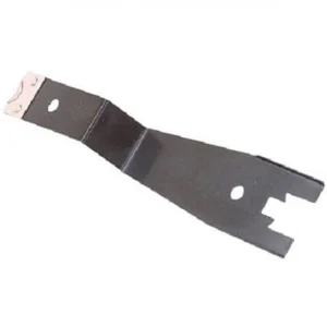 Offset door/window clip removal tool for fast and safe disassembly. Prevents damage to panels. Ideal for interior trim work. Length: 266mm.