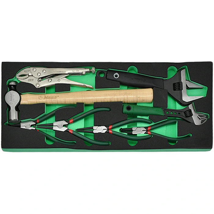 FTC-6-min 8 PCs Adjustable Wrench & Circlip Plier Set with Hammer – FTC-6