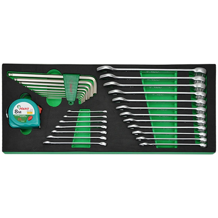 FTC-9-min FTC-9 – 22 PCs Combination Wrench & Hex Key Set Tool Kit with Measuring Tape