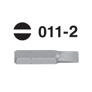 011-2 Slotted Hex Shank Screwdriver Bit – ¼'' Drive