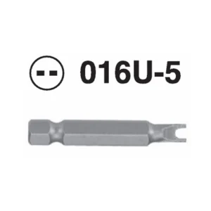 016U-5 U-Shaped Hex Shank Screwdriver Bit – ¼'' Drive